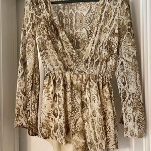 Snakeskin romper